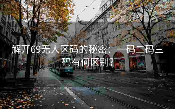 解开69无人区码的秘密：一码二码三码有何区别？